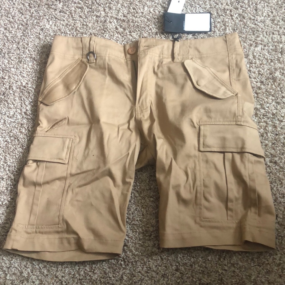 tan shorts